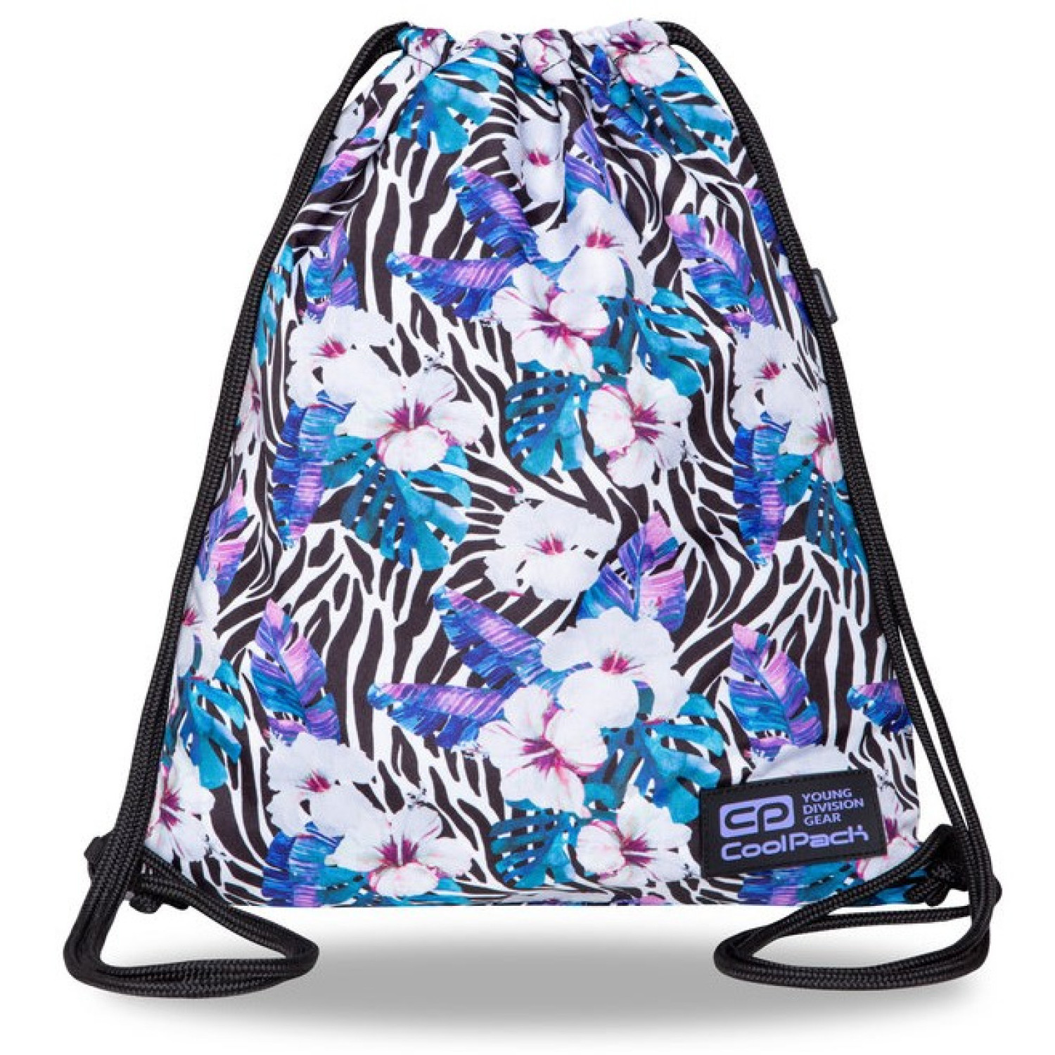 Торба за спорт Coolpack Solo L Flower Zebra