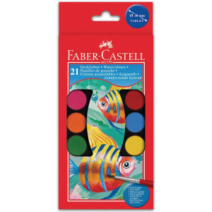 Акварелни бои Faber-castell, 21 цвята