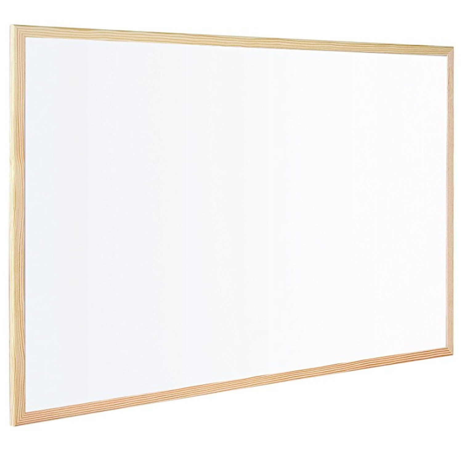 Бяла немагнитна дъска Bi-Office, 90х120 см., с дървена рамка