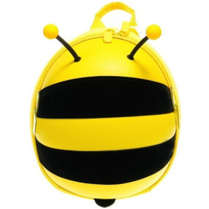 Детска раница Zizito Пчеличка, мини, с предпазен колан, жълта