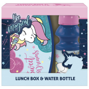 Комплект кутия за храна и шише за вода Unicorn, ZSBSJR12