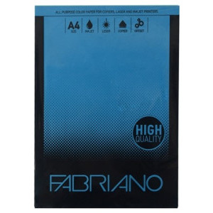 Цветна хартия Fabriano А4, 80 гр., тъмно синя 50 листа