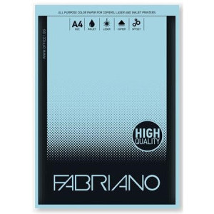 Цветна хартия Fabriano А4, 80 гр., светло синя 50 листа