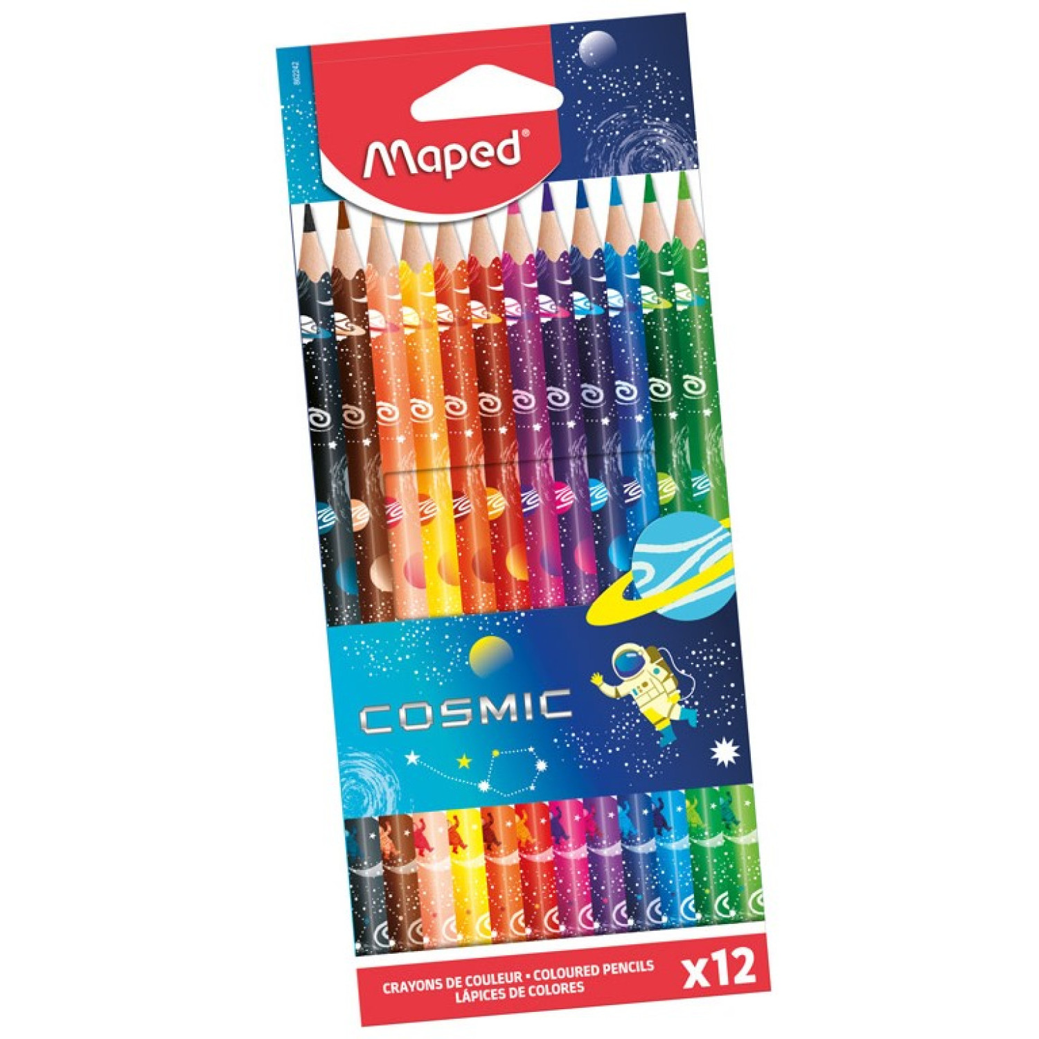 Цветни моливи Maped Color Peps Cosmic, 12 цвята