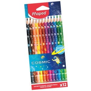 Цветни моливи Maped Color Peps Cosmic, 12 цвята