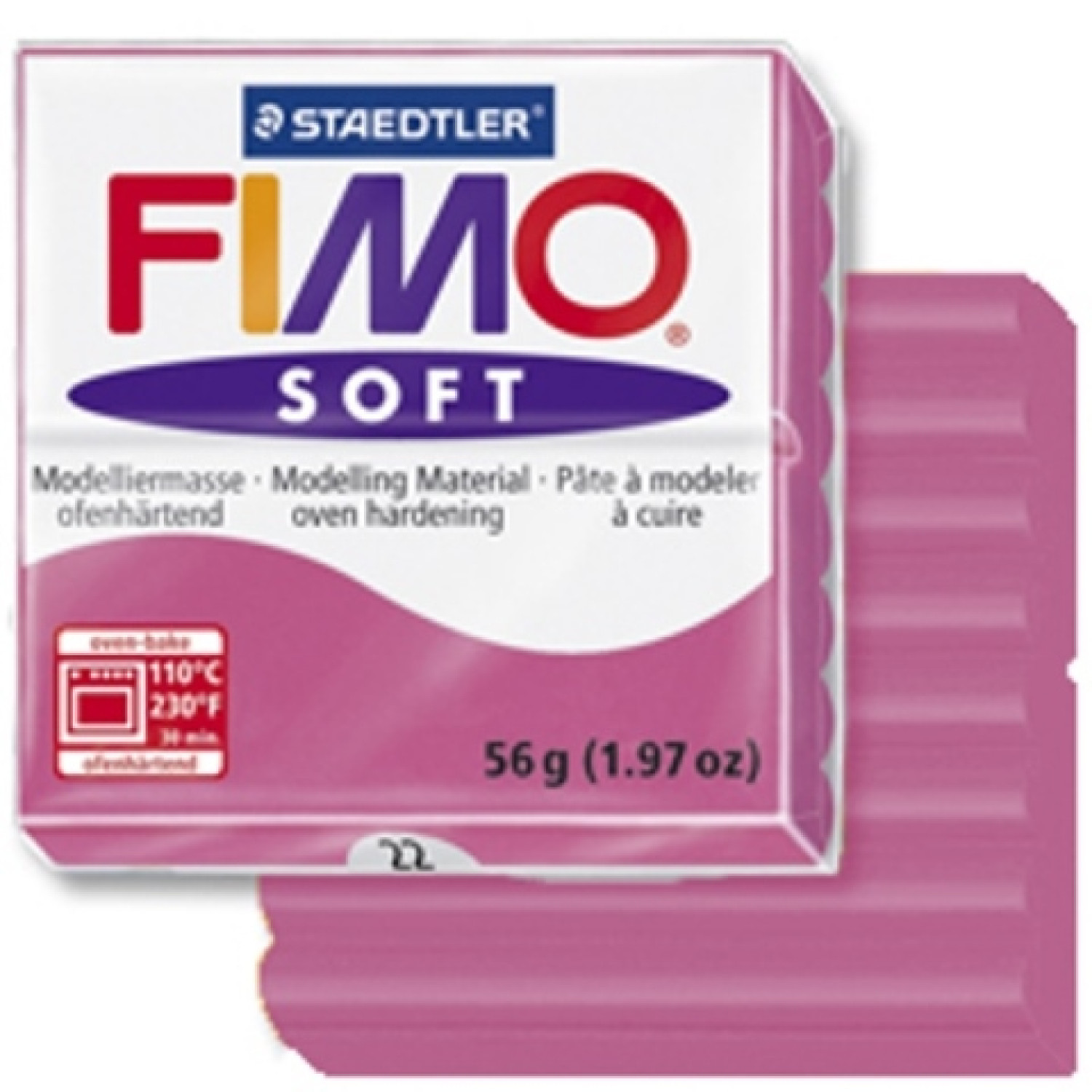 Полимерна глина Staedtler Fimo Soft,56 g пурпур