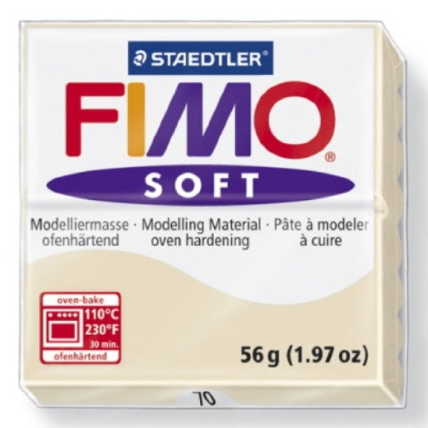Полимерна глина Staedtler Fimo Soft,56 g пустинен 70
