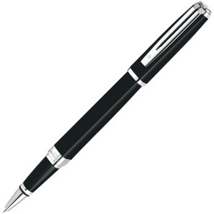 Ролер Waterman Exception Slim, Black and Silver