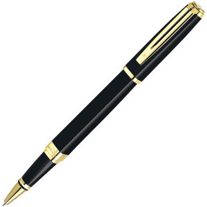 Ролер Waterman Exception Slim, Black and Gold