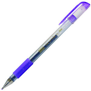 Гел химикалка глитер Marvy Uchida, виолетова, 0.7 мм