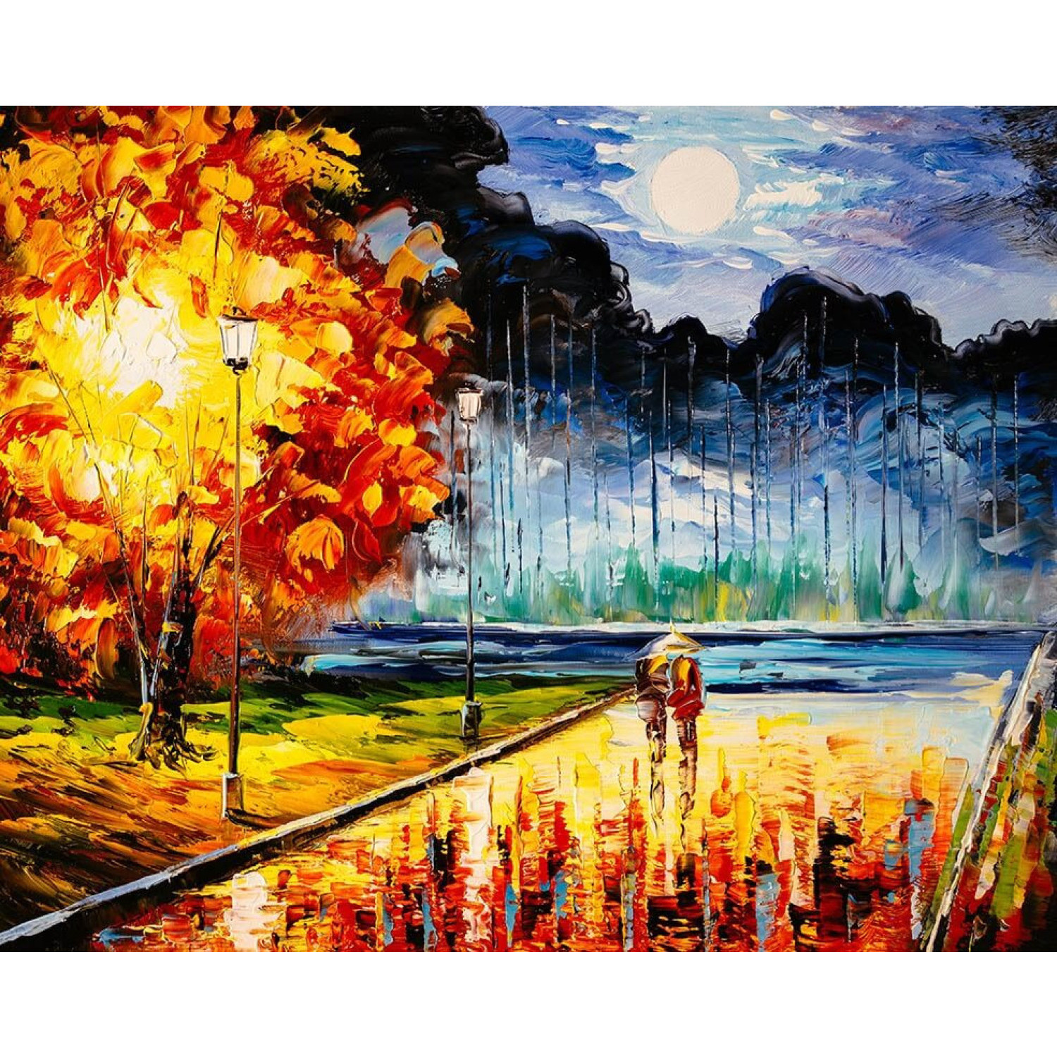 Рисуване по номера Есенно настроение, с подрамка, 40х50 см.