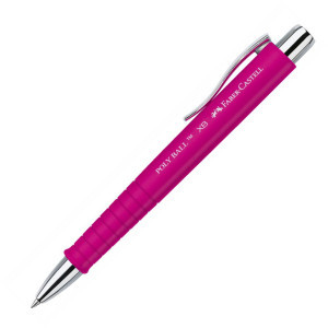 Химикалка Faber-castell Poly ball автоматична,  розова