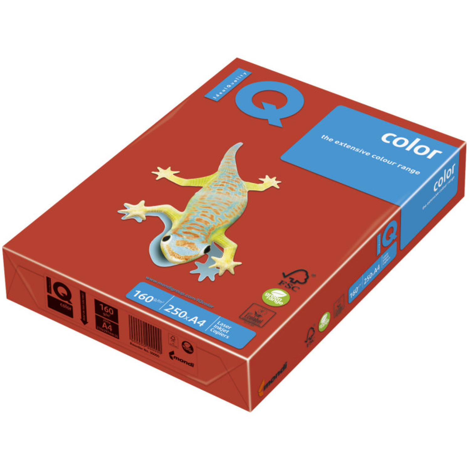 Копирен картон IQ CO44, 160 гр., корал