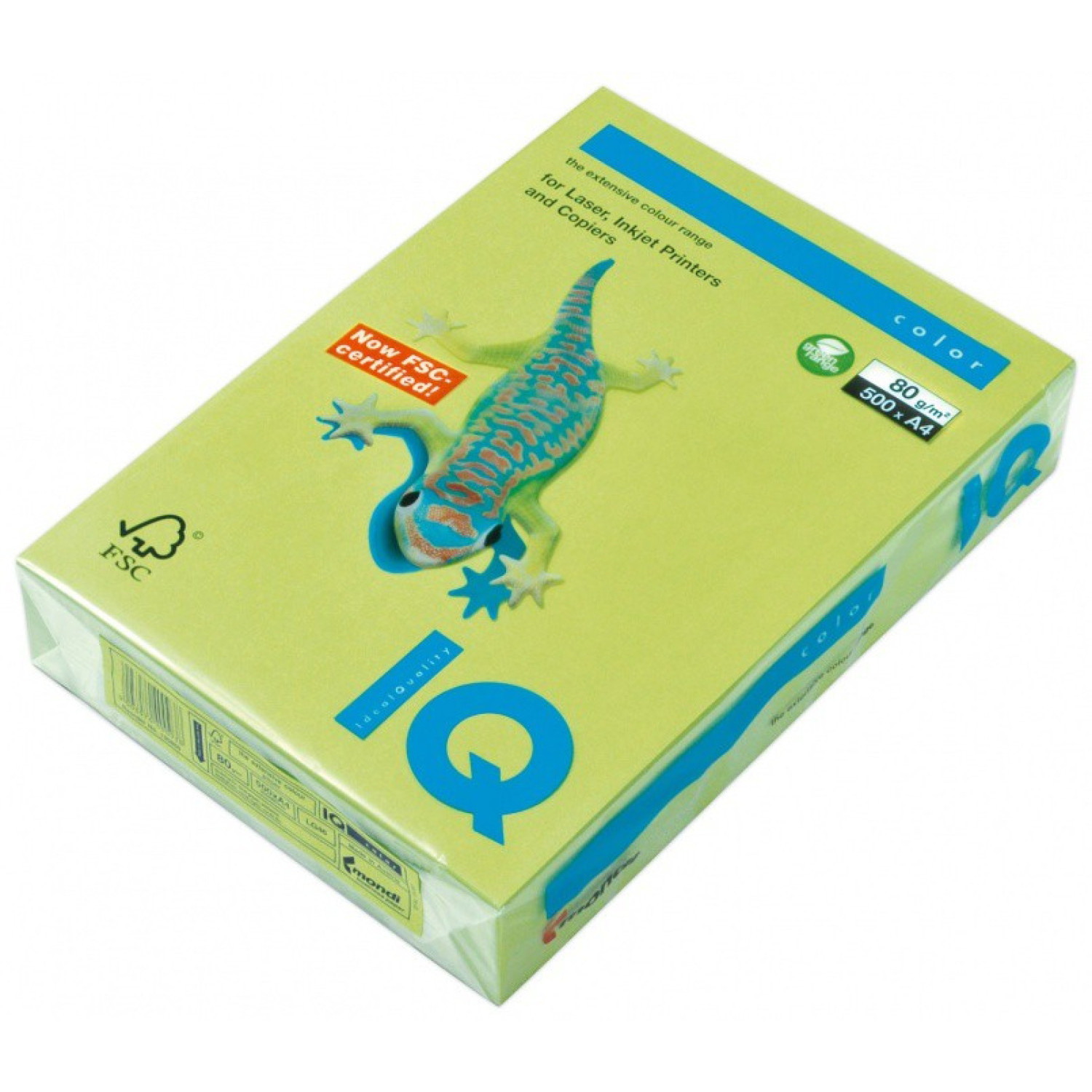 Копирна хартия IQ LG46, 80 гр., бледо зелен