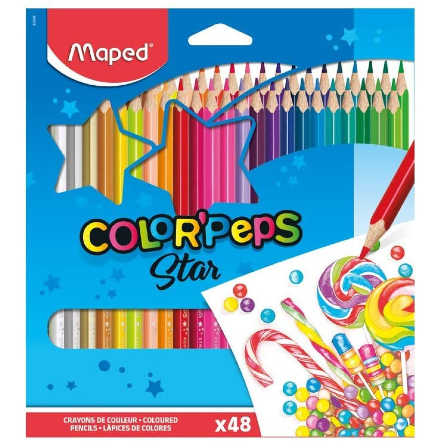 Цветни моливи Maped Color peps, 48 цвята