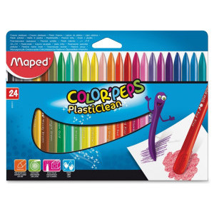 Пастели Maped Color Peps, пласти, 24 цвята