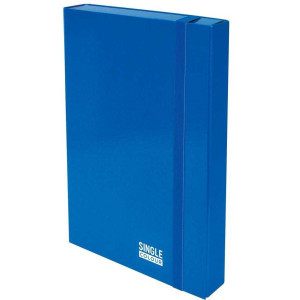 Кутия с ластик Spree 250х350х50 синя, картон