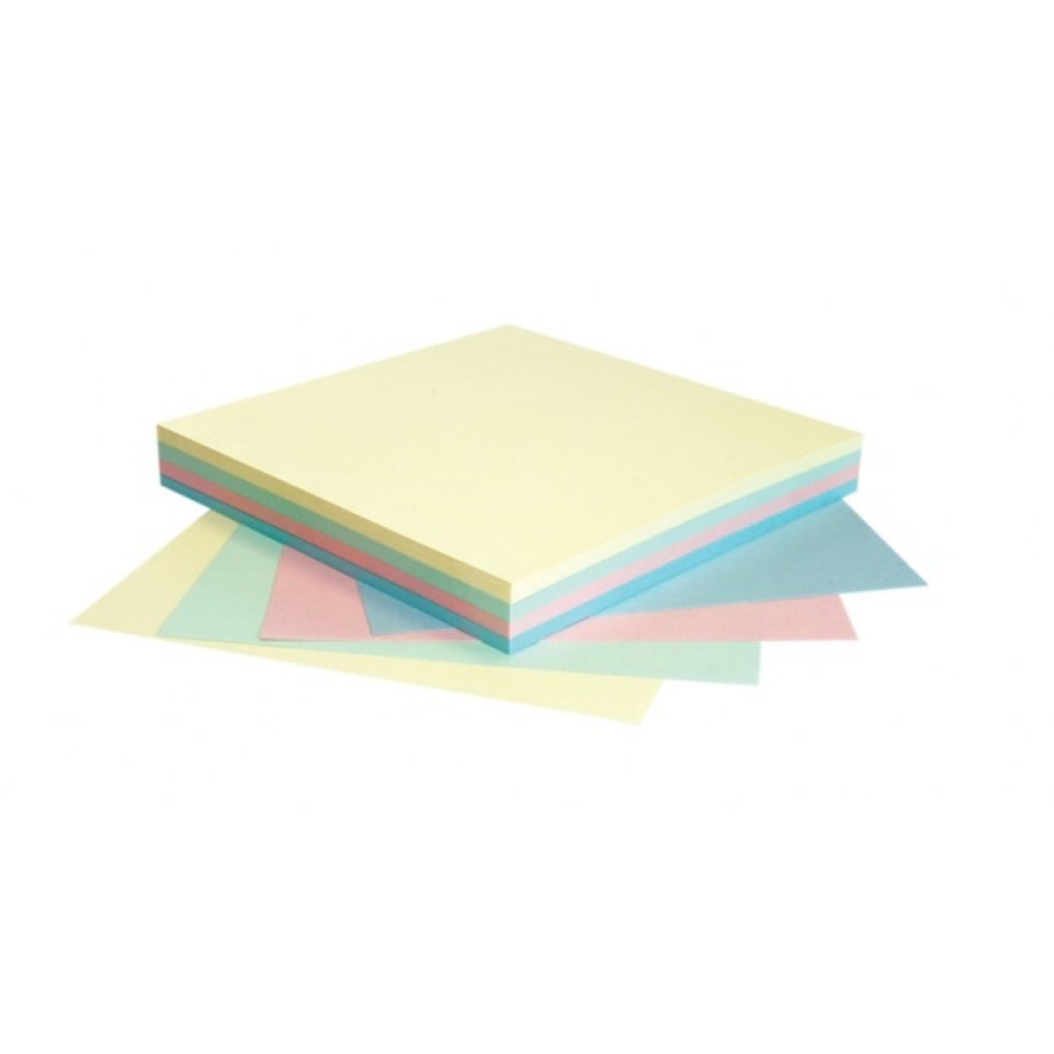 Самозалепващи листчета Info notes  75х75 см, 100 листа, 4 цвята пастел