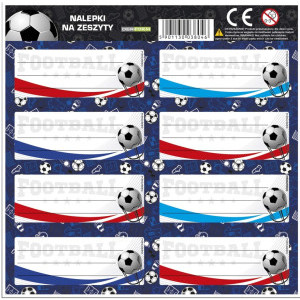 Етикети за тетрадки Football, NNZPI-05
