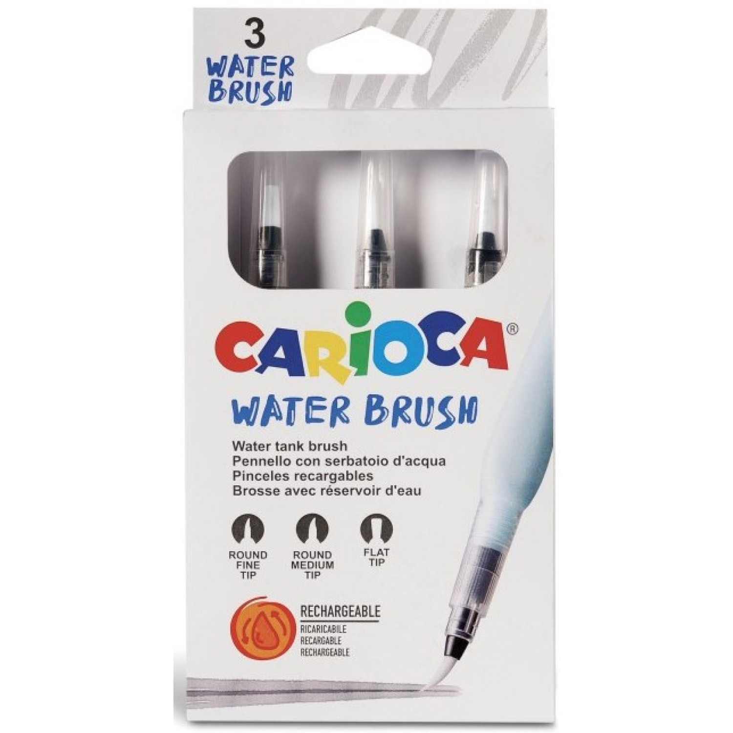 Комплект четки Carioca, с резевоар за вода