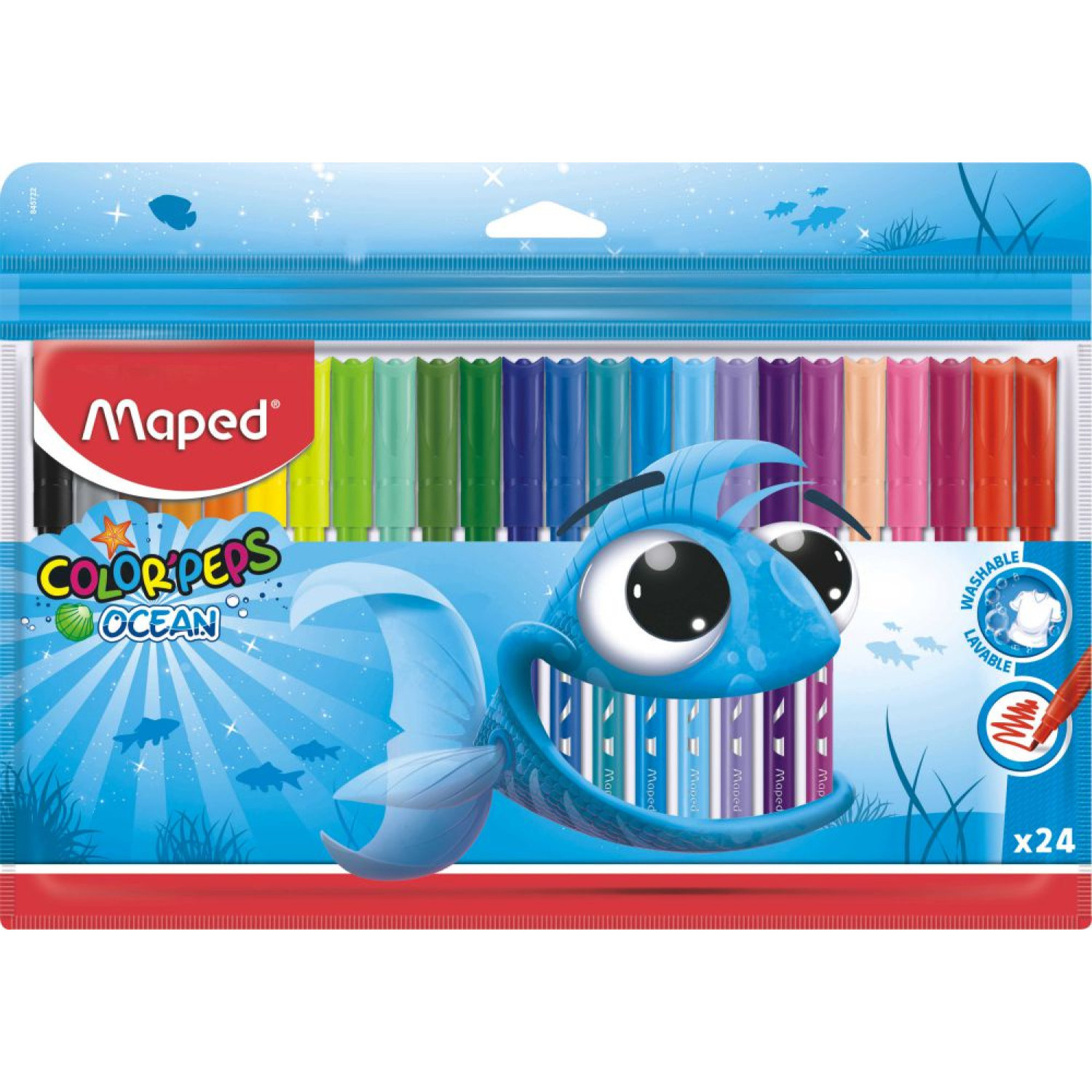 Флумастери Maped Color Peps Ocean, 24 цвята