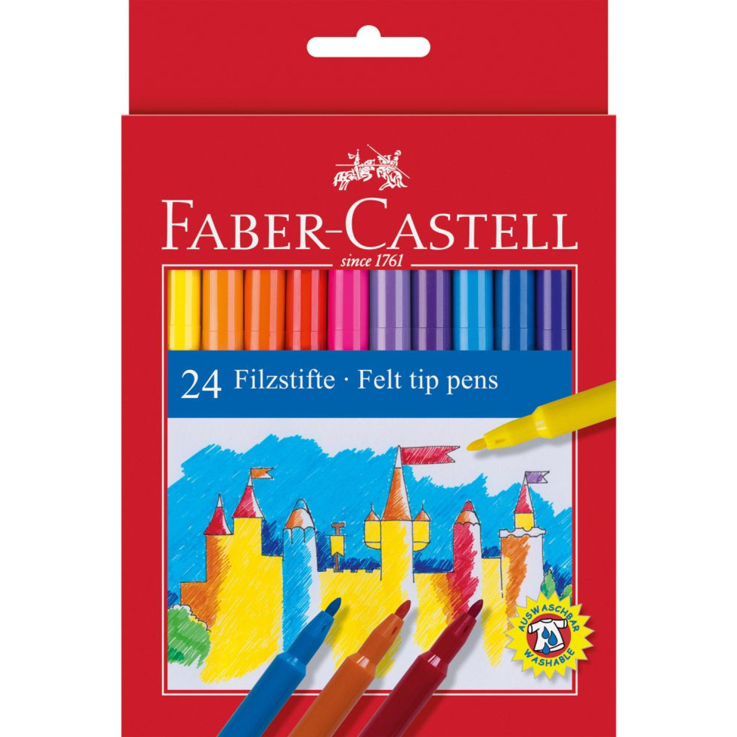 Флумастери Faber-castell 24 цвята