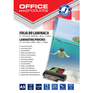 Фолио за ламиниране Office products, A5, 100 мк