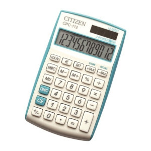 Настолен калкулатор Citizen Vivid CPC 112, син