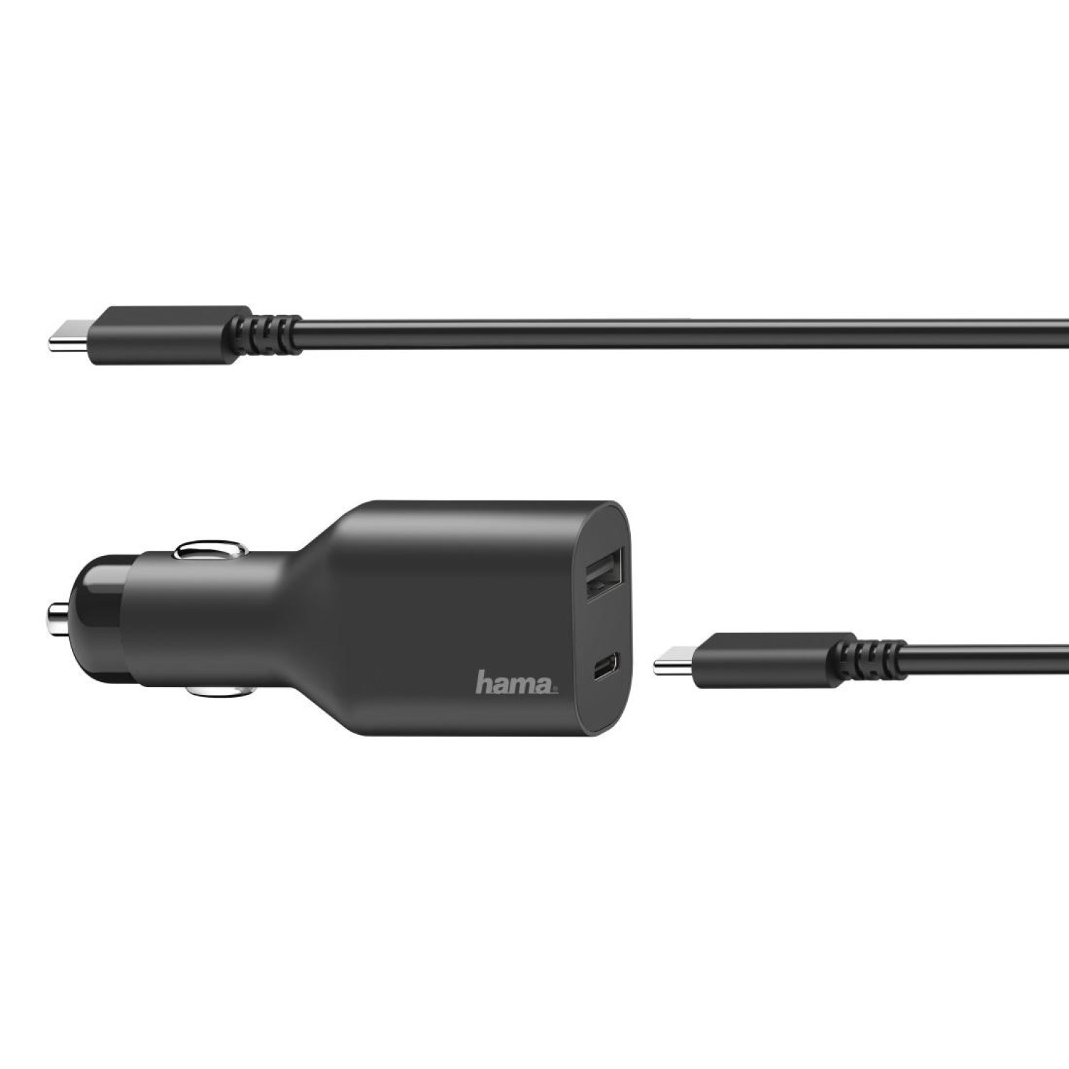 Зарядно за кола HAMA 200010, (PD), 5-20V/70W, USB-C Cable, 1 m, Черен