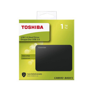 Външен хард диск Toshiba Canvio Basics, 1TB, 2.5" HDD, USB 3.0