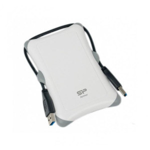 Външен хард диск SILICON POWER  Armor A30 , 2.5", 2TB, USB3.1, Бял