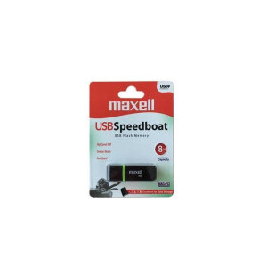 USB памет MAXELL SPEEDBOAT, USB 2.0, 8GB, Черен