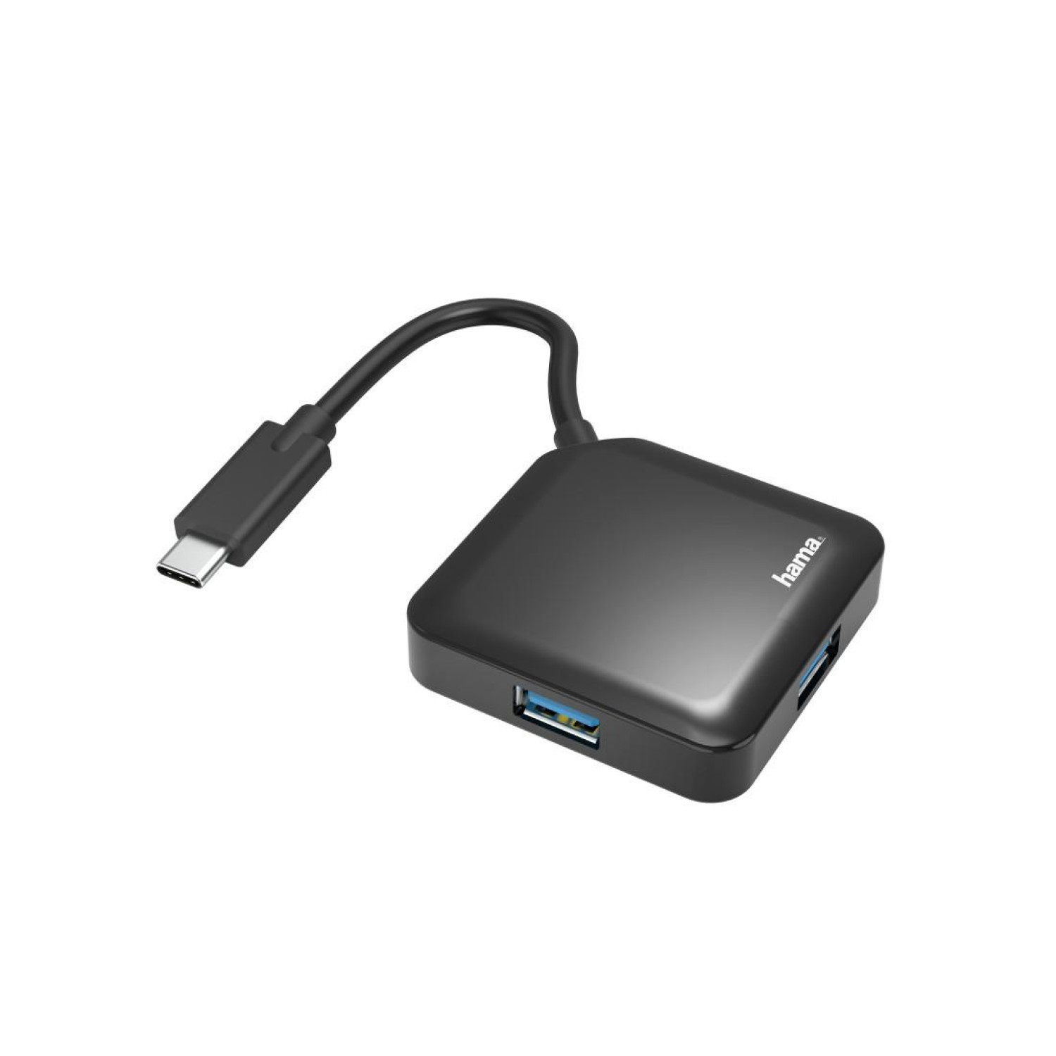 USB хъб HAMA, USB-C 4-портов, USB 3.2 Gen 1, 5 Gbit/s, Черен