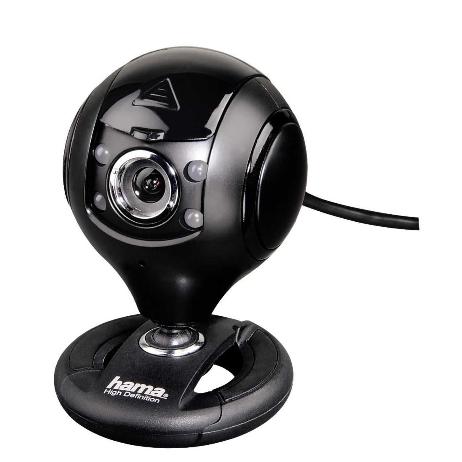 Уеб камера HAMA Spy Protect, HD, микрофон, Черна