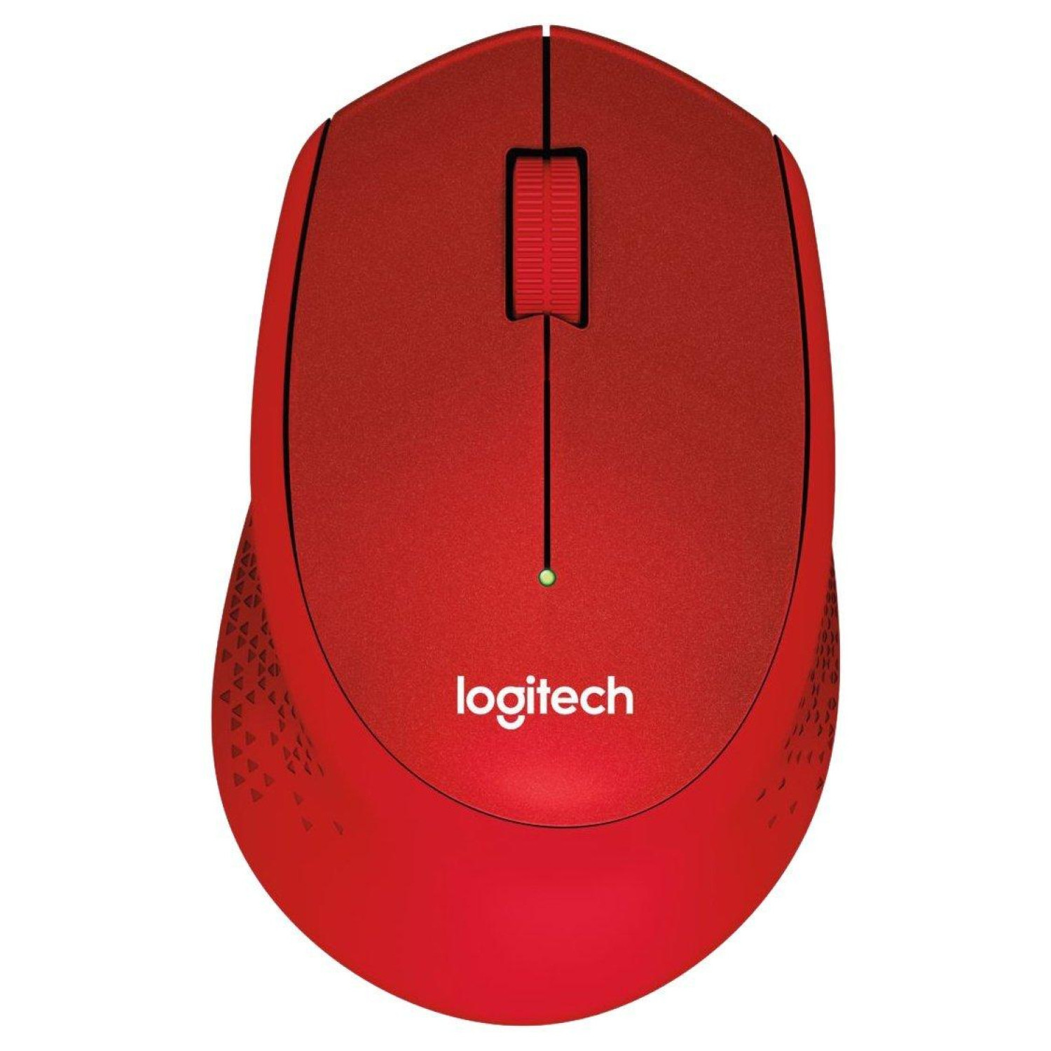 Безжична оптична мишка LOGITECH M330 Silent Plus, Червена, USB