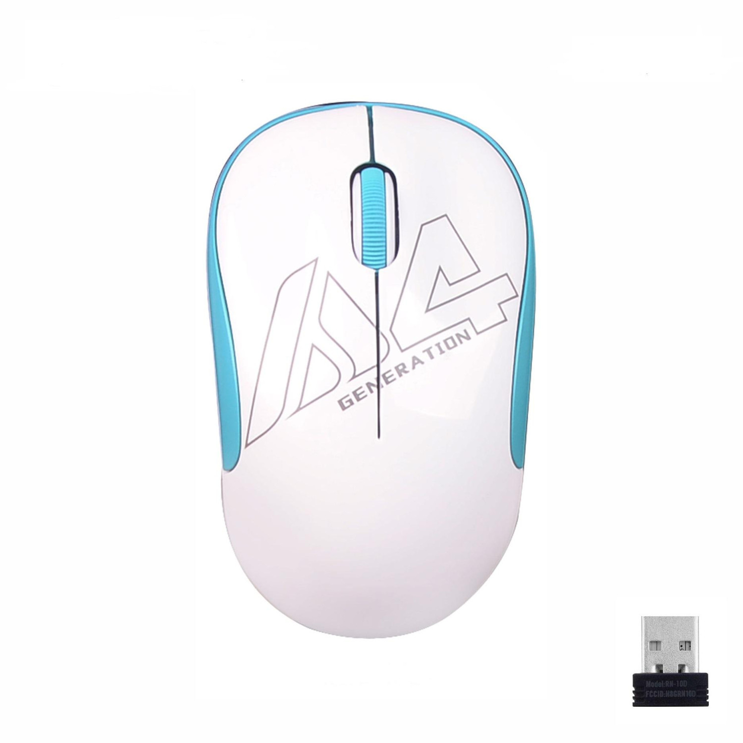 Оптична мишка A4tech G3-300N V-Track, USB, Бял/Син