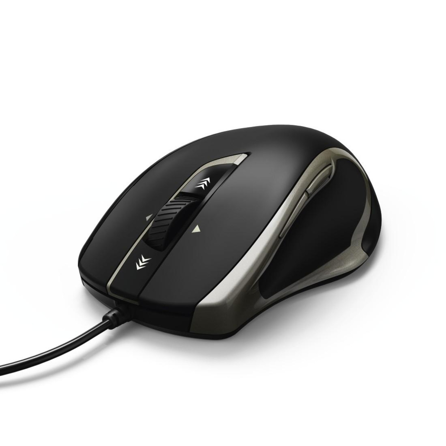 Оптична мишка HAMA Torino, USB, Черен/Сребрист