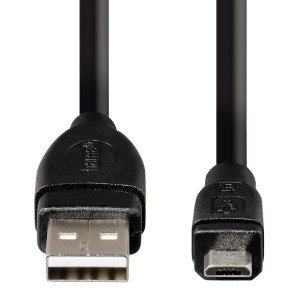 Кабел HAMA USB 2.0 - micro USB,  0.75 м, 1 звезда