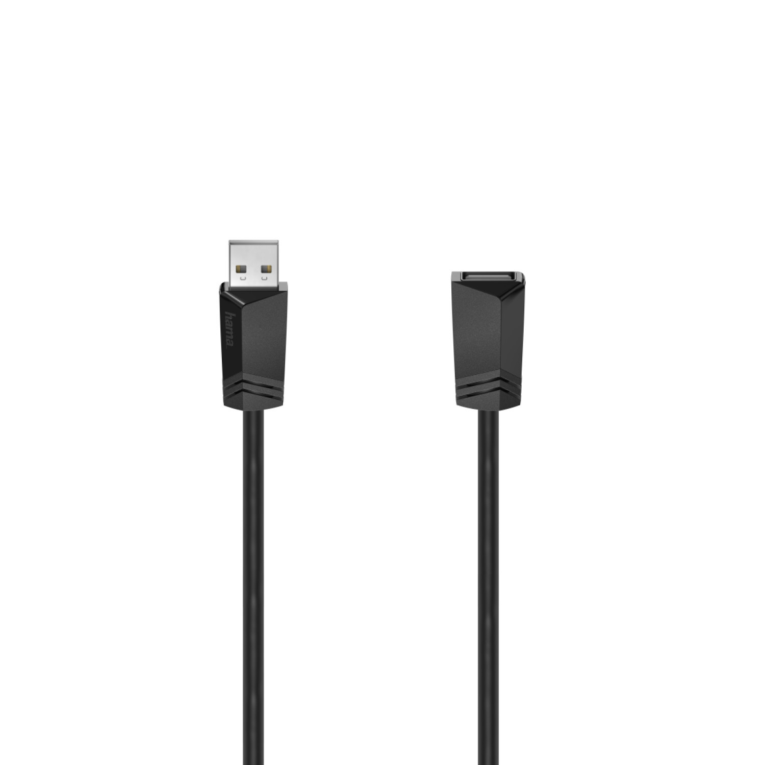 Удължителен кабел HAMA 200621 USB-A женско - USB-A мъжко, 5 м, екраниран, черен