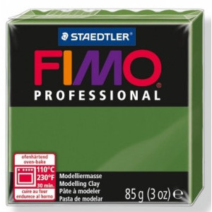 Полимерна глина Staedtler Fimo Professional, 85g, тъмнозелен 57