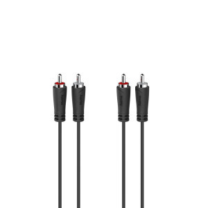 Аудио кабел HAMA 205093, 2 x Чинч мъжко -2 x Чинч мъжко, 5м, Черен