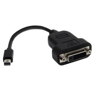Адаптер PNY, Mini DisplayPort мъжко - DVI женско, Черен