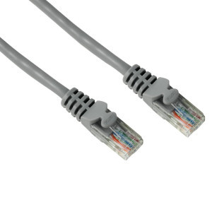 Мрежов кабел HAMA, 46742, CAT 5e, UTP, RJ-45 - RJ-45, 3 m, 1 Star, Сив