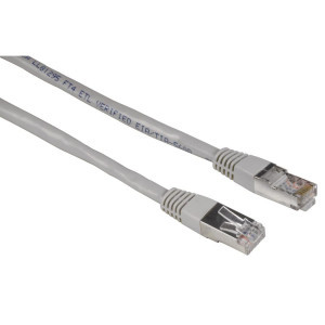 Мрежов кабел HAMA, 30590, CAT 5e, STP, RJ-45 - RJ-45, 10 m, Standard, Сив, булк опаковка