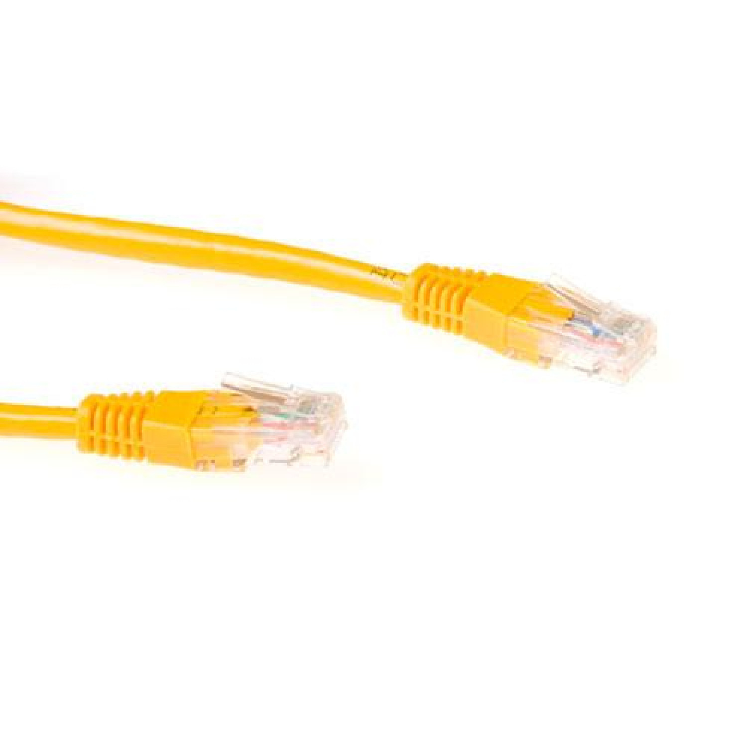 Мрежов пач кабел Ewent UTP CCA, CAT 6, RJ-45 - RJ-45, 5 m, Жълт, булк опаковка