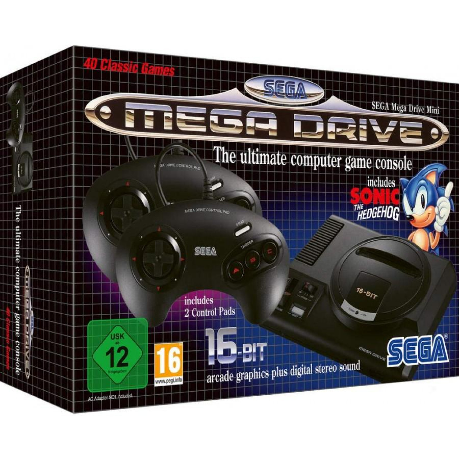 Конзола SEGA Mega Drive Mini, Черен