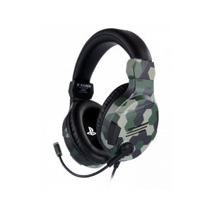 Геймърски слушалки Nacon Bigben PS4 Official Headset V3 Camo Green, Микрофон, Зелен
