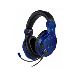 Геймърски слушалки Nacon Bigben PS4 Official Headset V3 Blue, Микрофон, Син