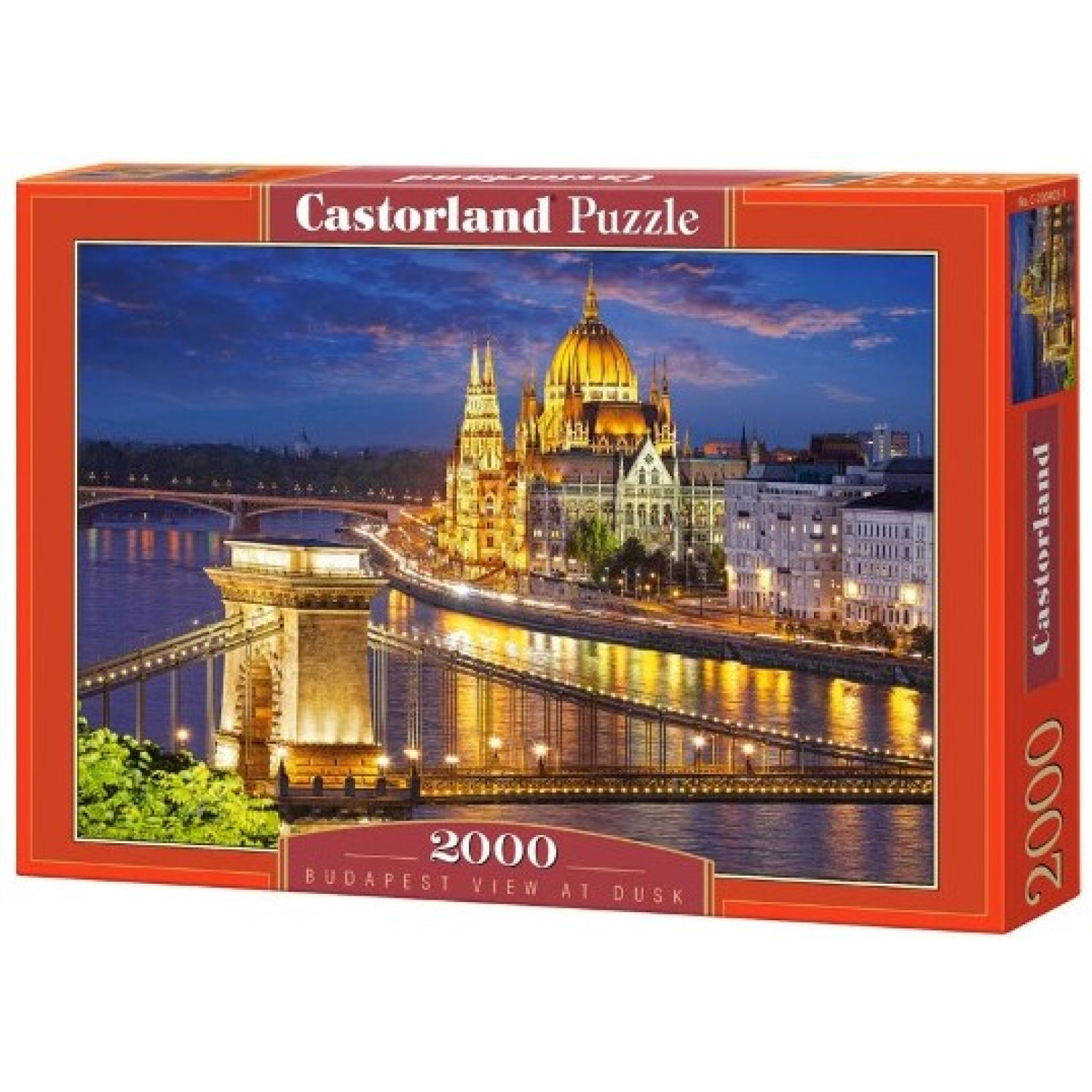 Пъзел Castorland Budapest view at dusk, 2000 елемента, C-200405-2