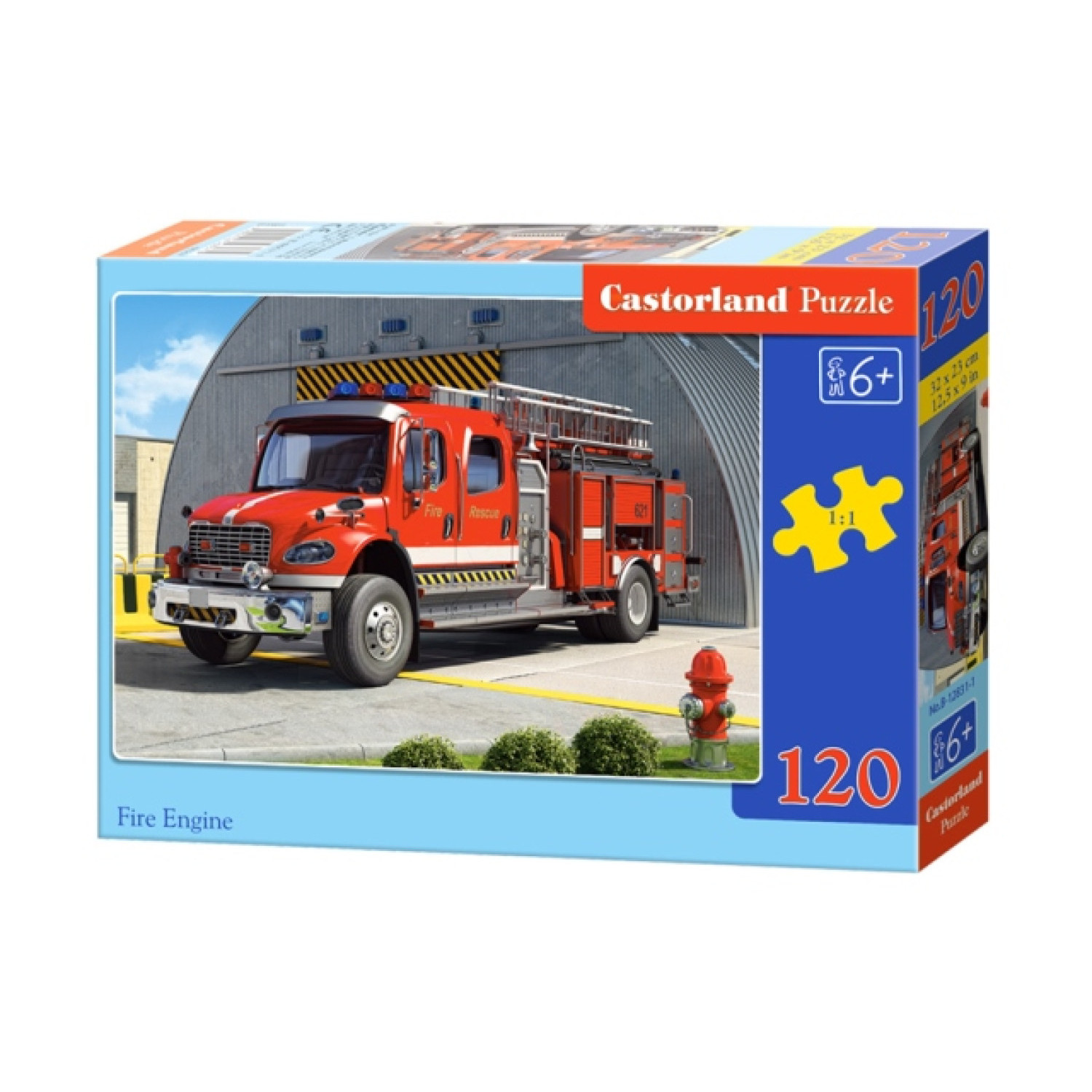 Пъзел Castorland Противопожарна кола, 120 елемента, B-12831-1